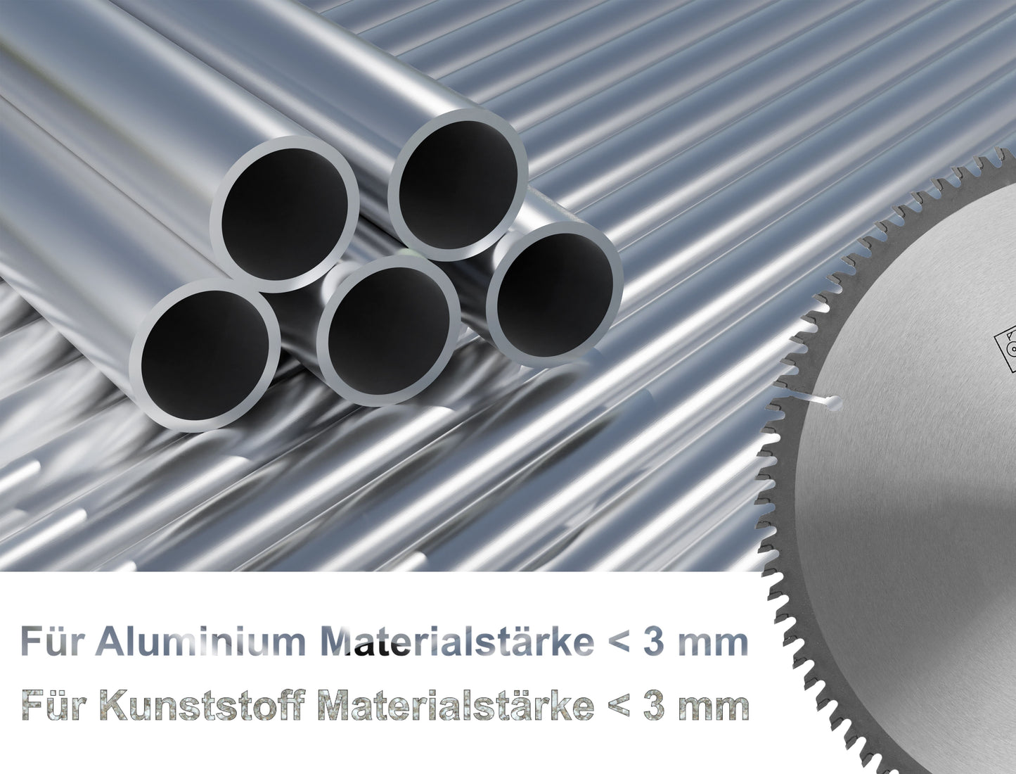 Kreissägeblatt für Aluminium und Kunststoff Größe wählbar