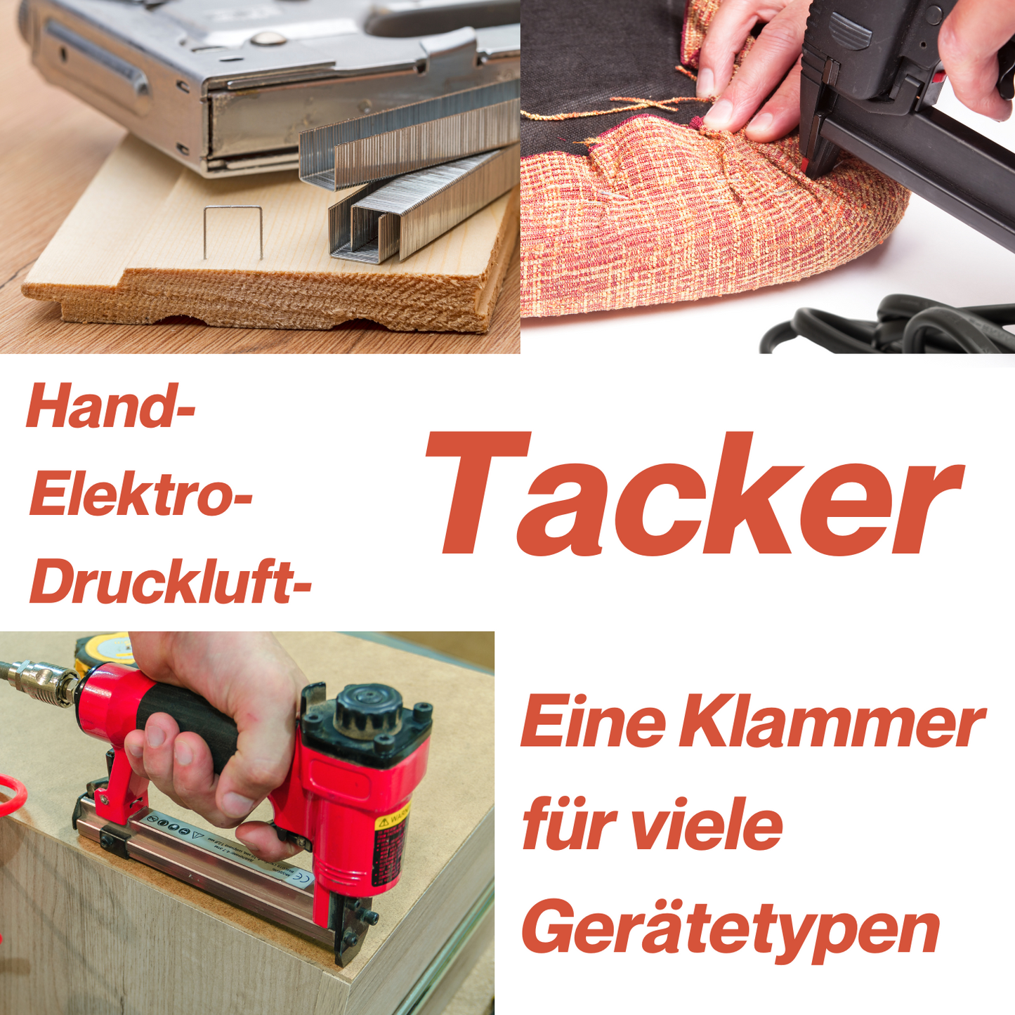 5000 Stück Tackerklammern TYP 53 verzinkt Größe wählbar