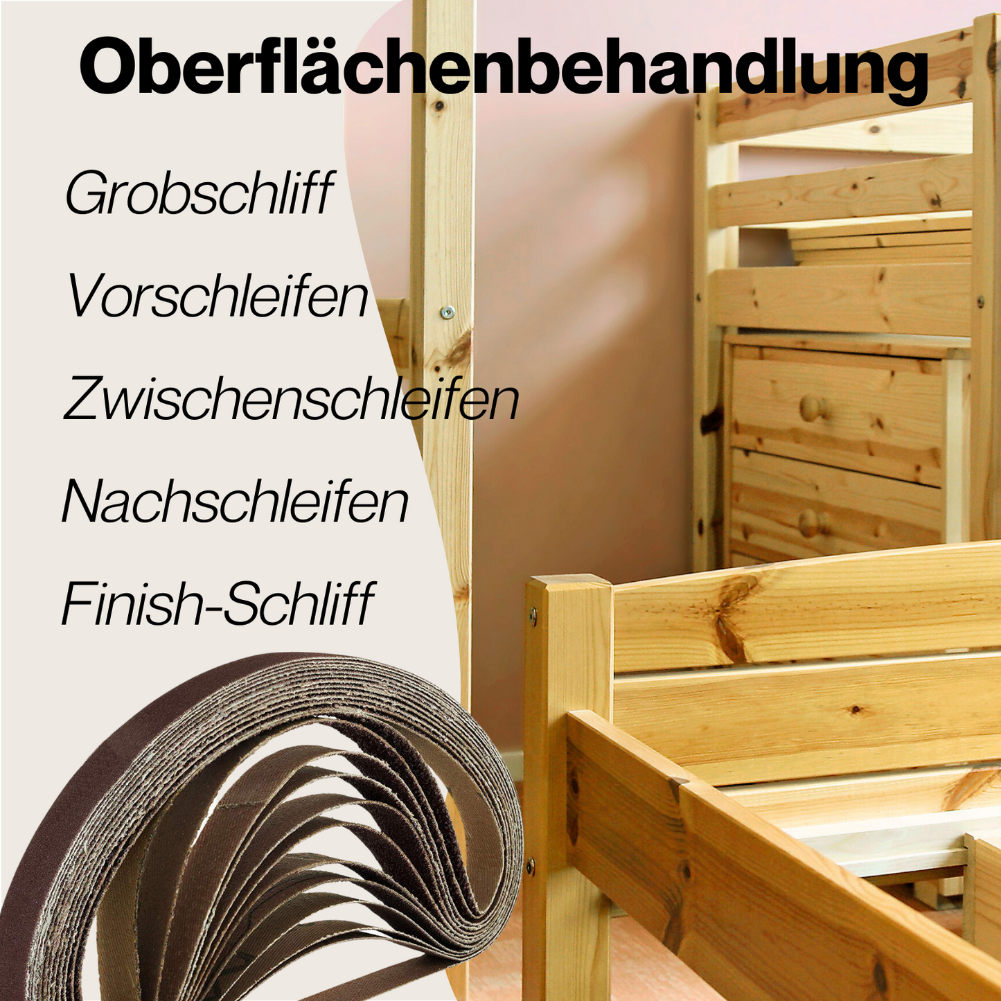 12 Blatt Schleifbänder Mix K40-240 13 x 451mm je 2x