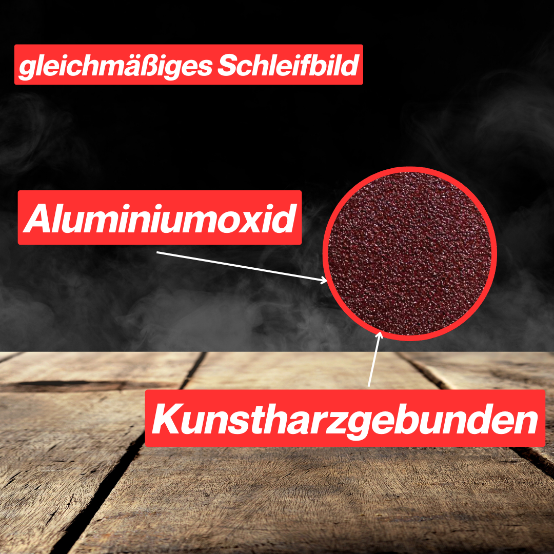 60 Blatt Delta Schleifscheiben Mix 93x93x93 mm K40 - K240