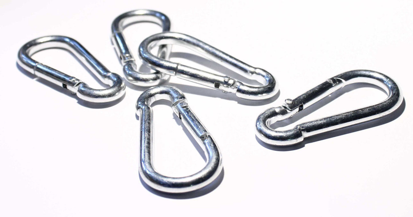 Karabinerhaken Aluminium verzinkt Größe wählbar