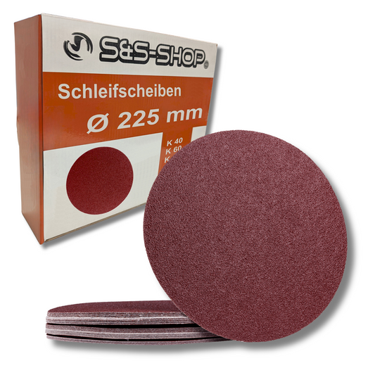 25 Blatt Giraffen-Schleifscheiben MIX Ø 225 mm K40 - K 180