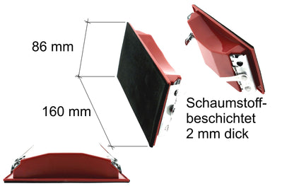 Schleifklotz 80x 160 mm mit Spannklemmen