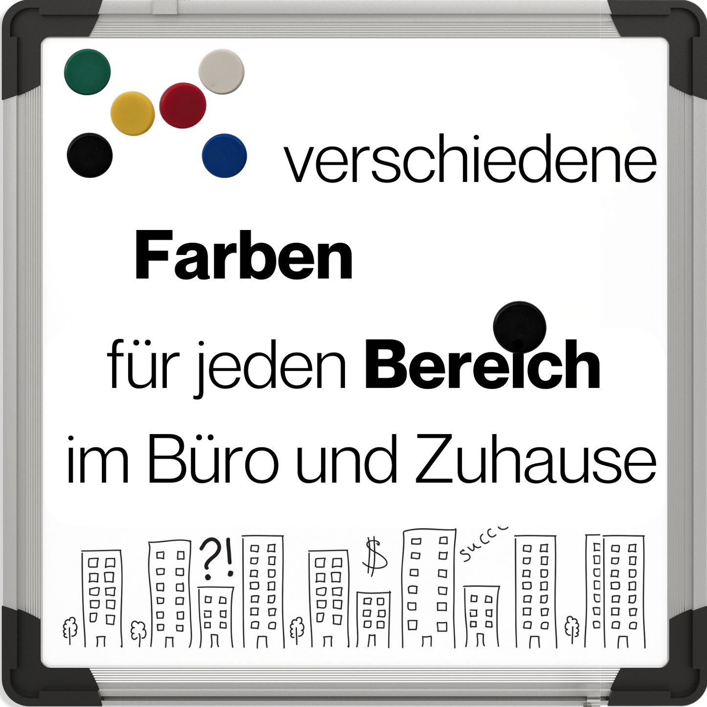 60 Stück Magnete Farbmix 6 Farben